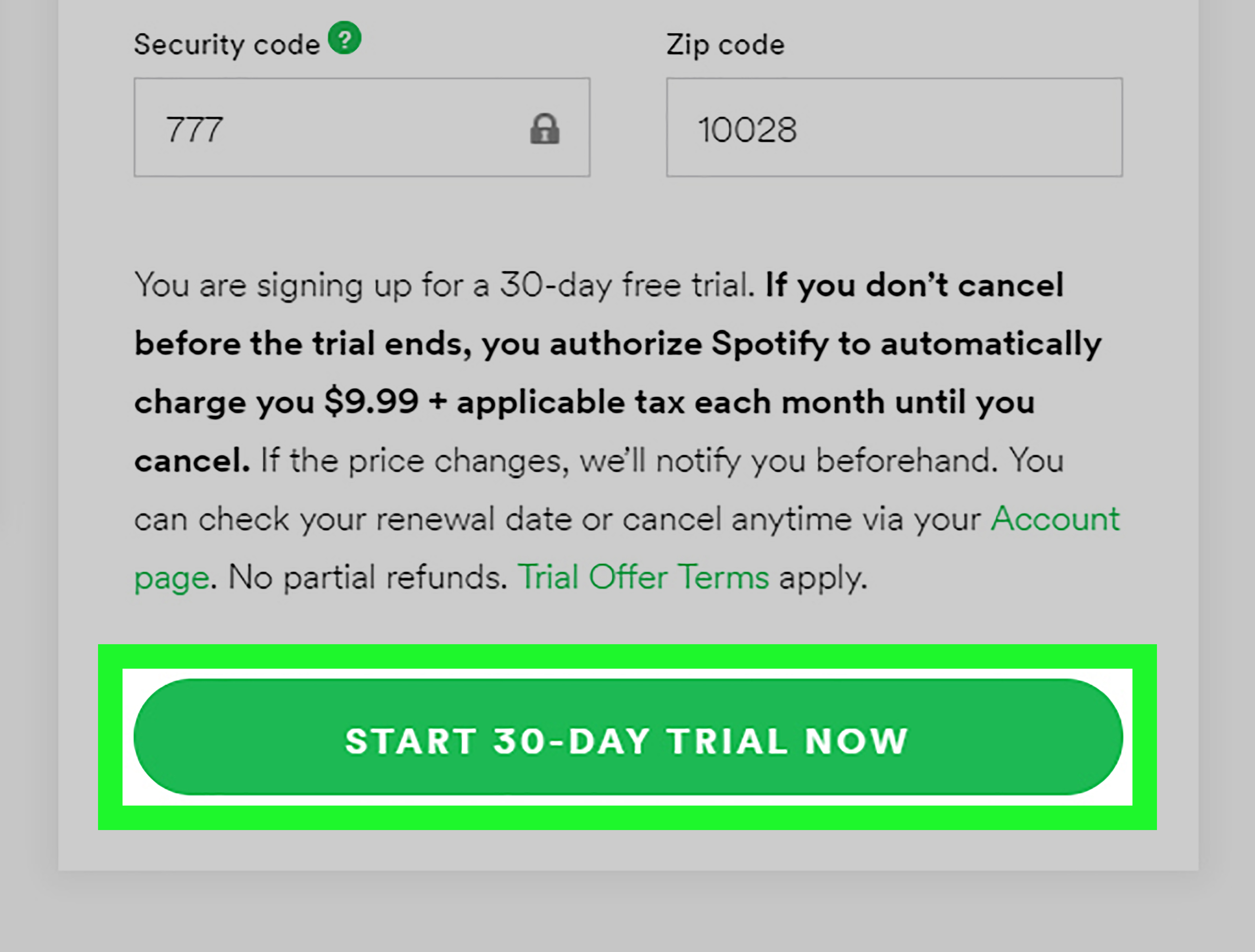 Spotify Unlimited Free Trial